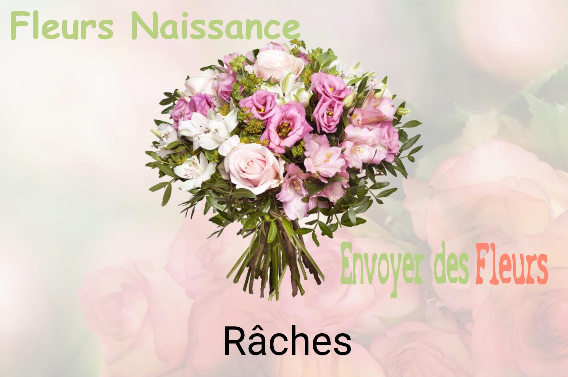 Bouquet de fleurs de naissance livré à Râches